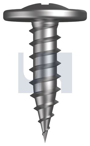 SCREW NEEDLE PNT BUTTON HD ZINC 8 X 15 